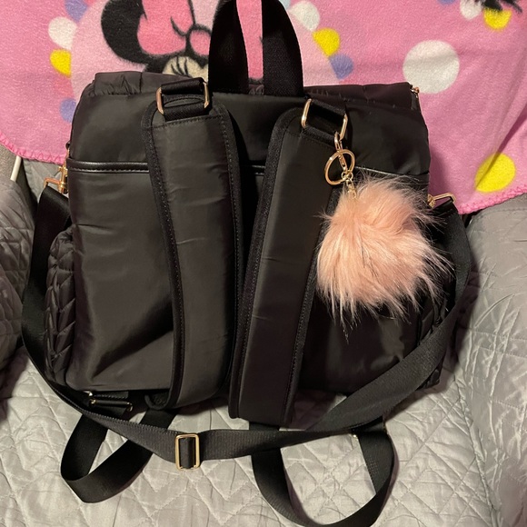 Happ Levy diaper backpack in black